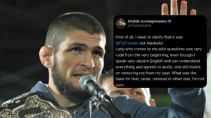 MMA Champion Khabib Nurmagomedov Removed from Frontier Airlines Flight